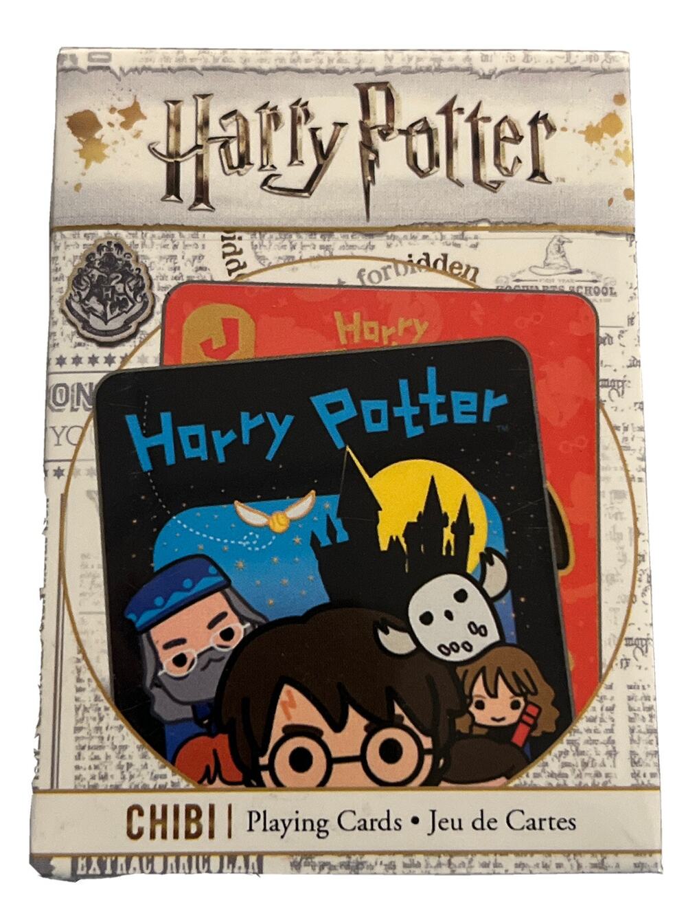 Harry Potter Chibi Playing Cards Wizarding World Warner Bros Jeu de Cartes NIB